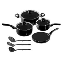 10 PCS Set Gesunde Nonstick Carbon Steel Kochgeschirr Set Töpfe